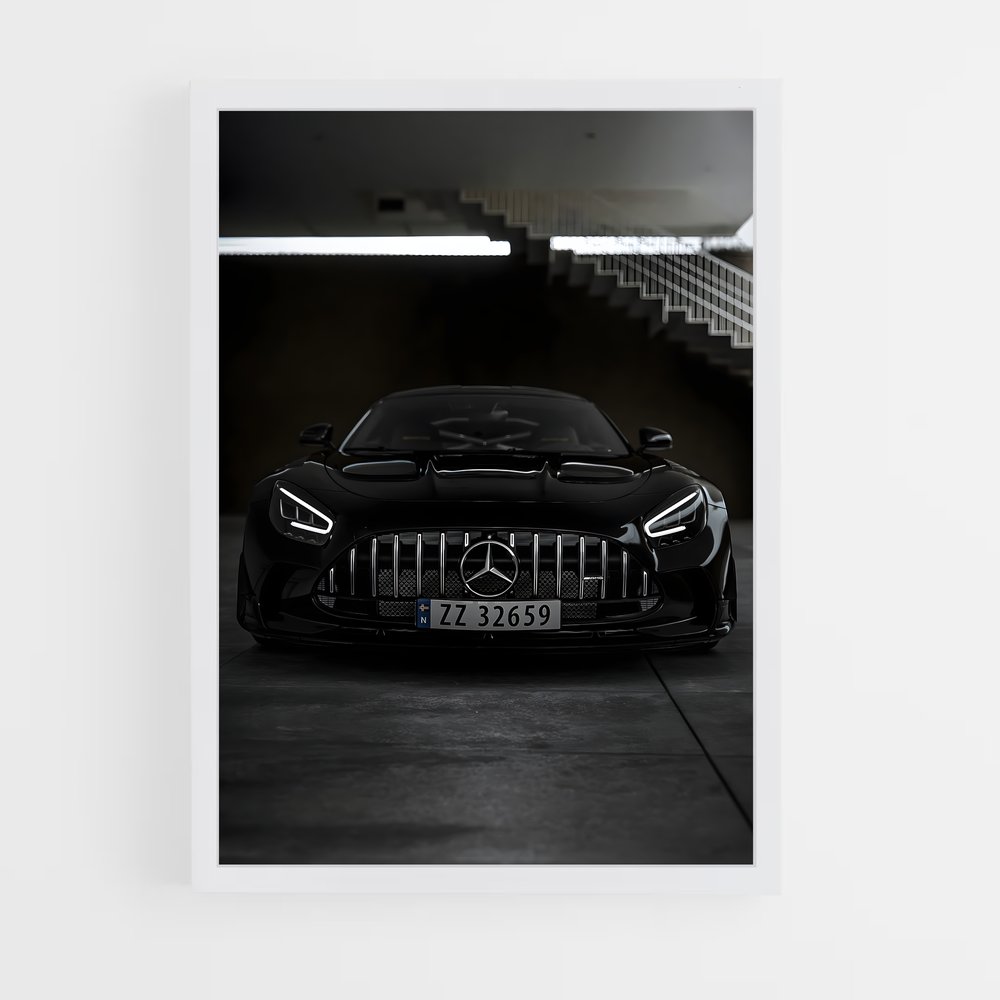 Poster Amg gt black series élégant – affiche Mercedes (vue 3)